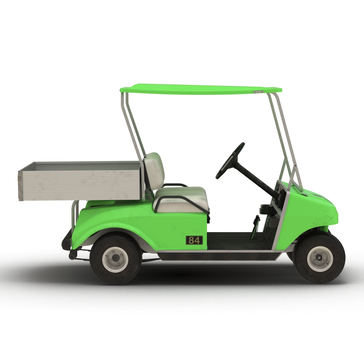 3D model Golf Cart Green