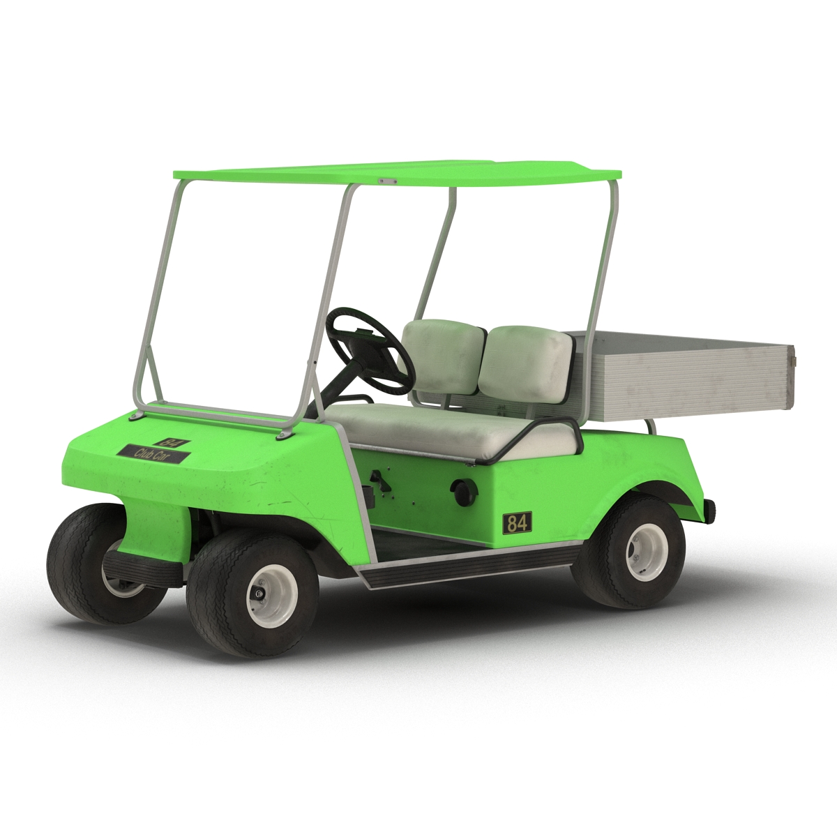 3D model Golf Cart Green