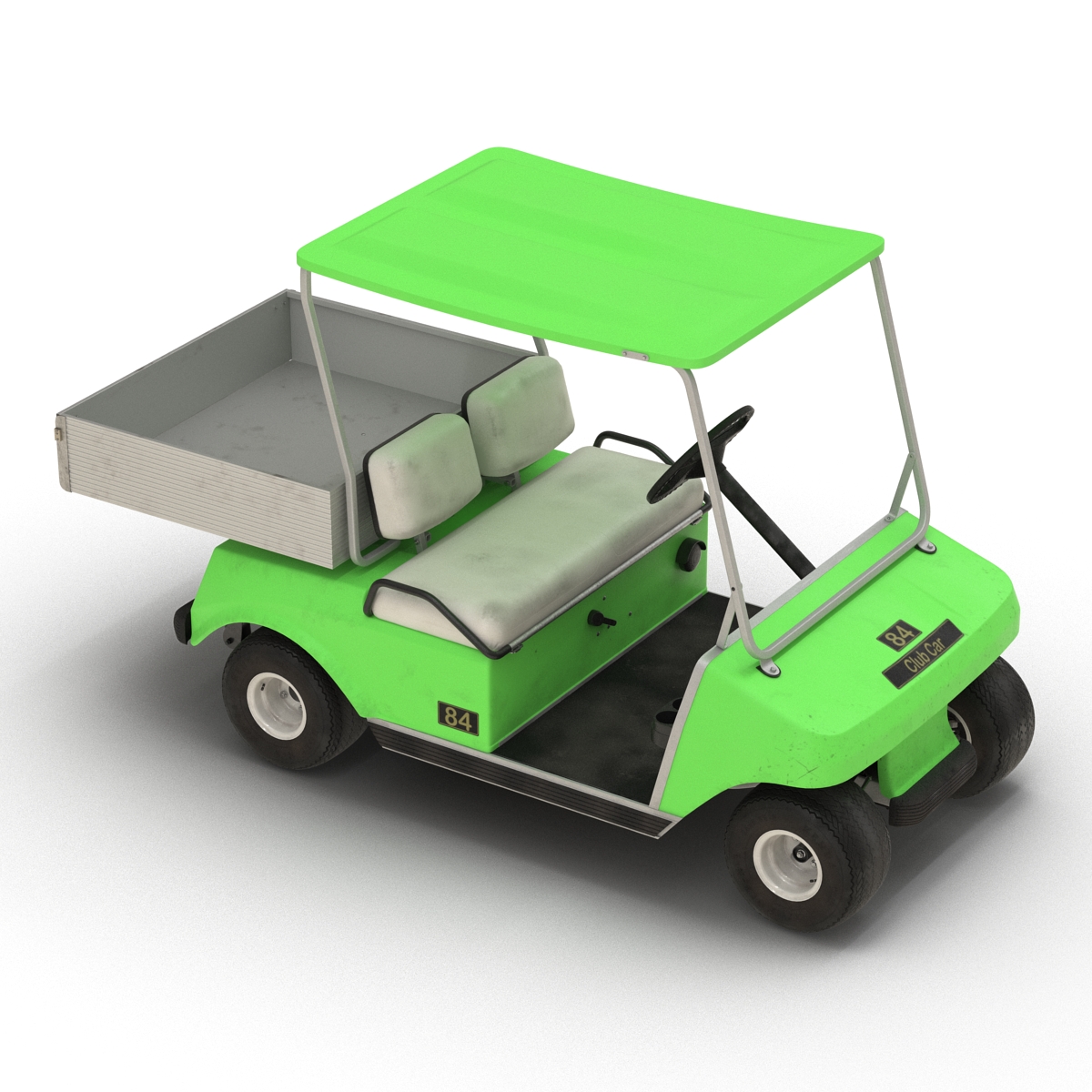 3D model Golf Cart Green