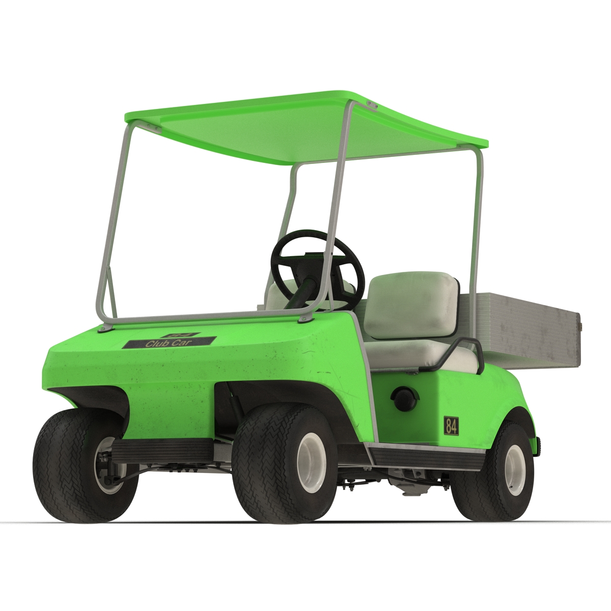 3D model Golf Cart Green