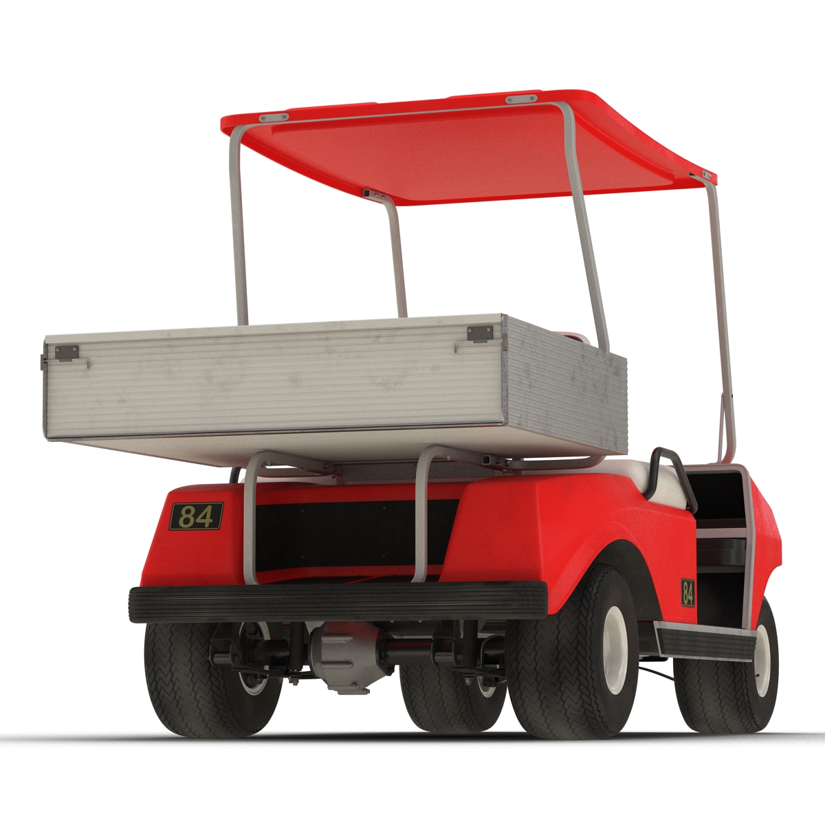 3D Golf Cart Red model