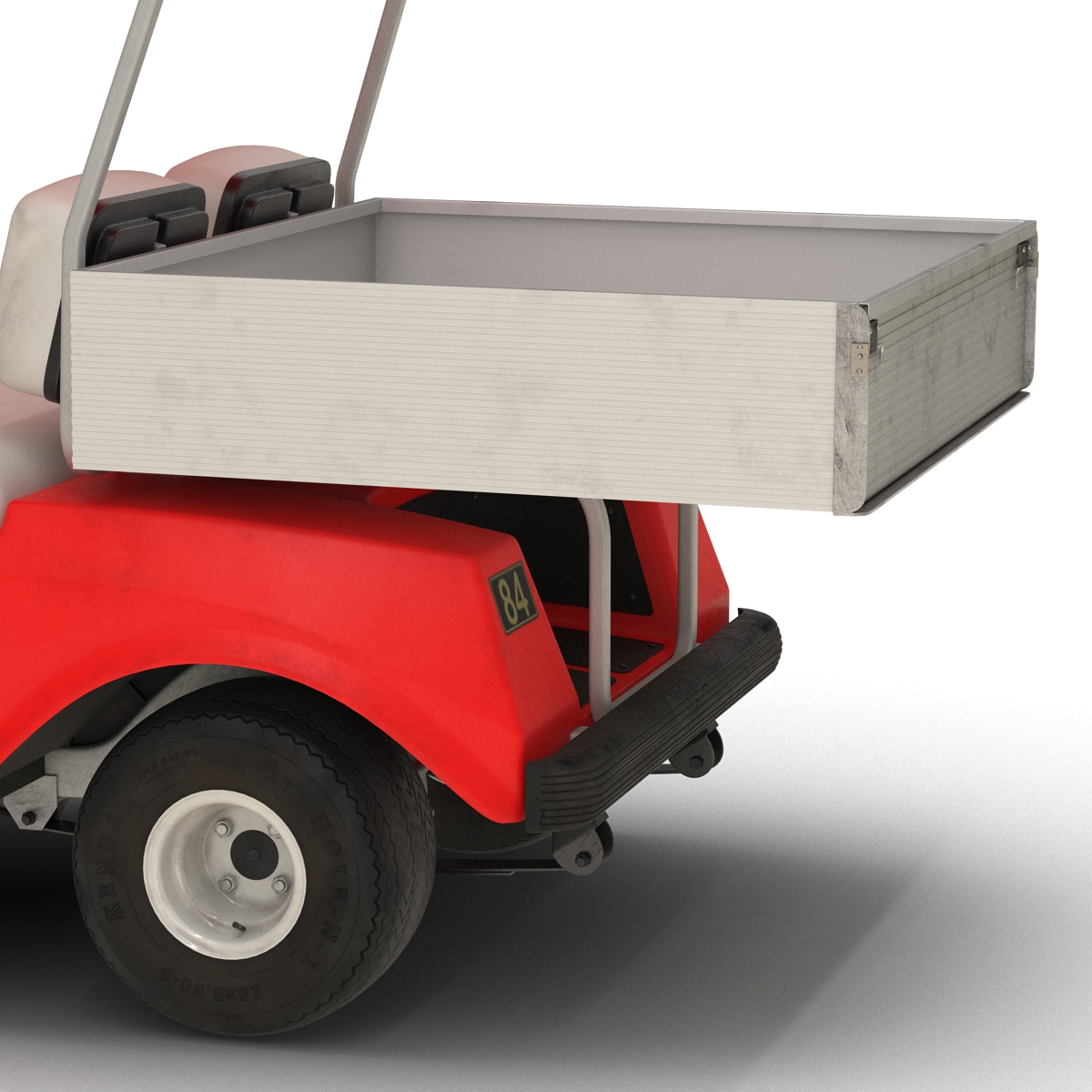 3D Golf Cart Red model