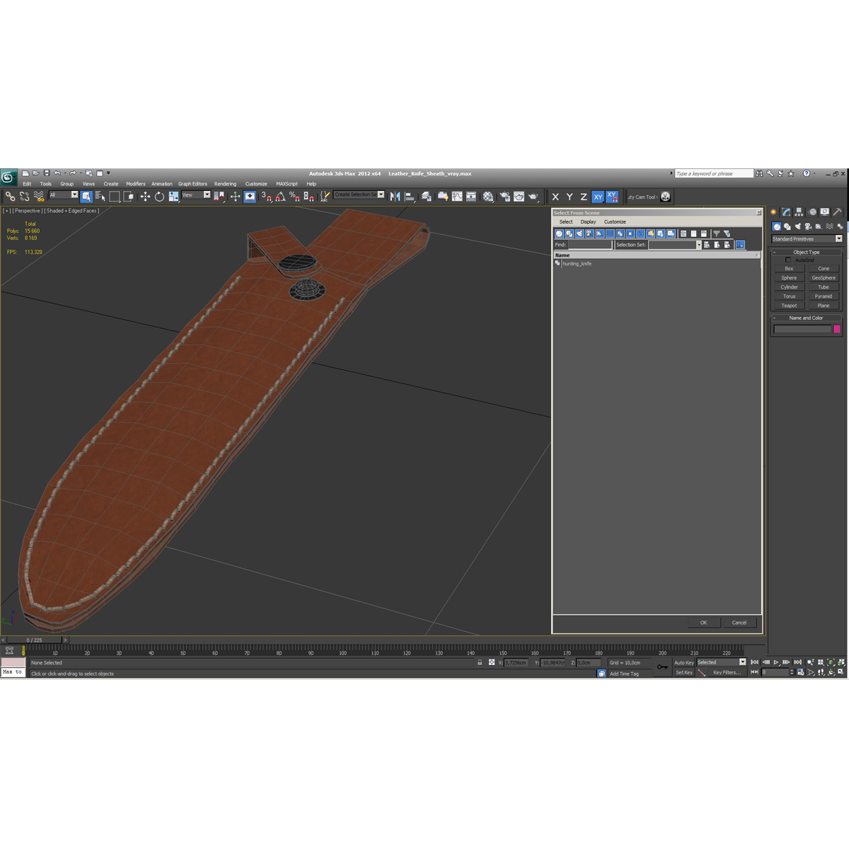 3D model Leather Knife Sheath