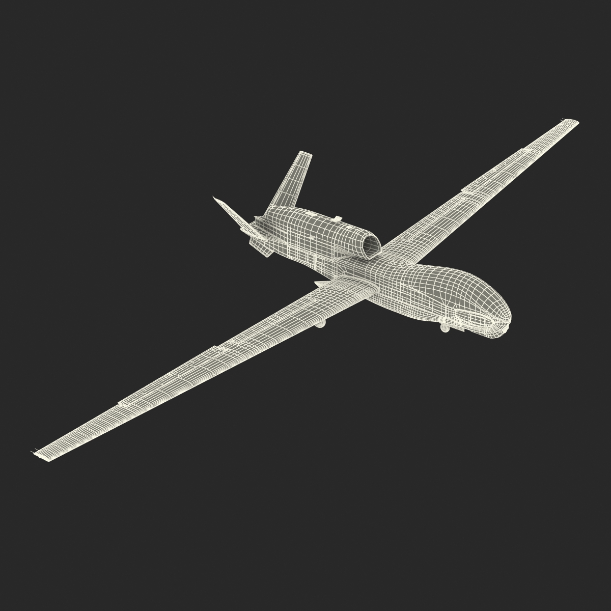 3D model RQ 4 Global Hawk UAV