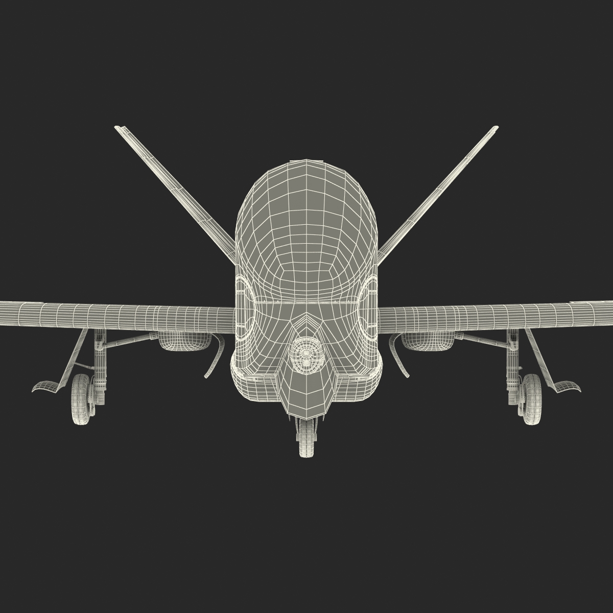 3D model RQ 4 Global Hawk UAV