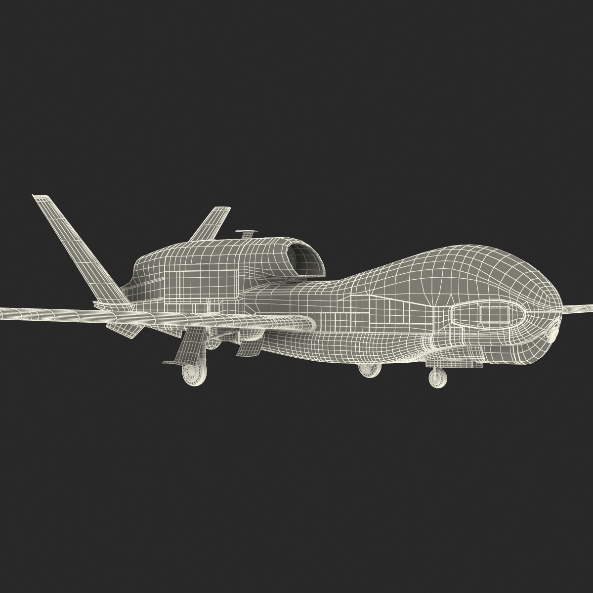 3D model RQ 4 Global Hawk UAV