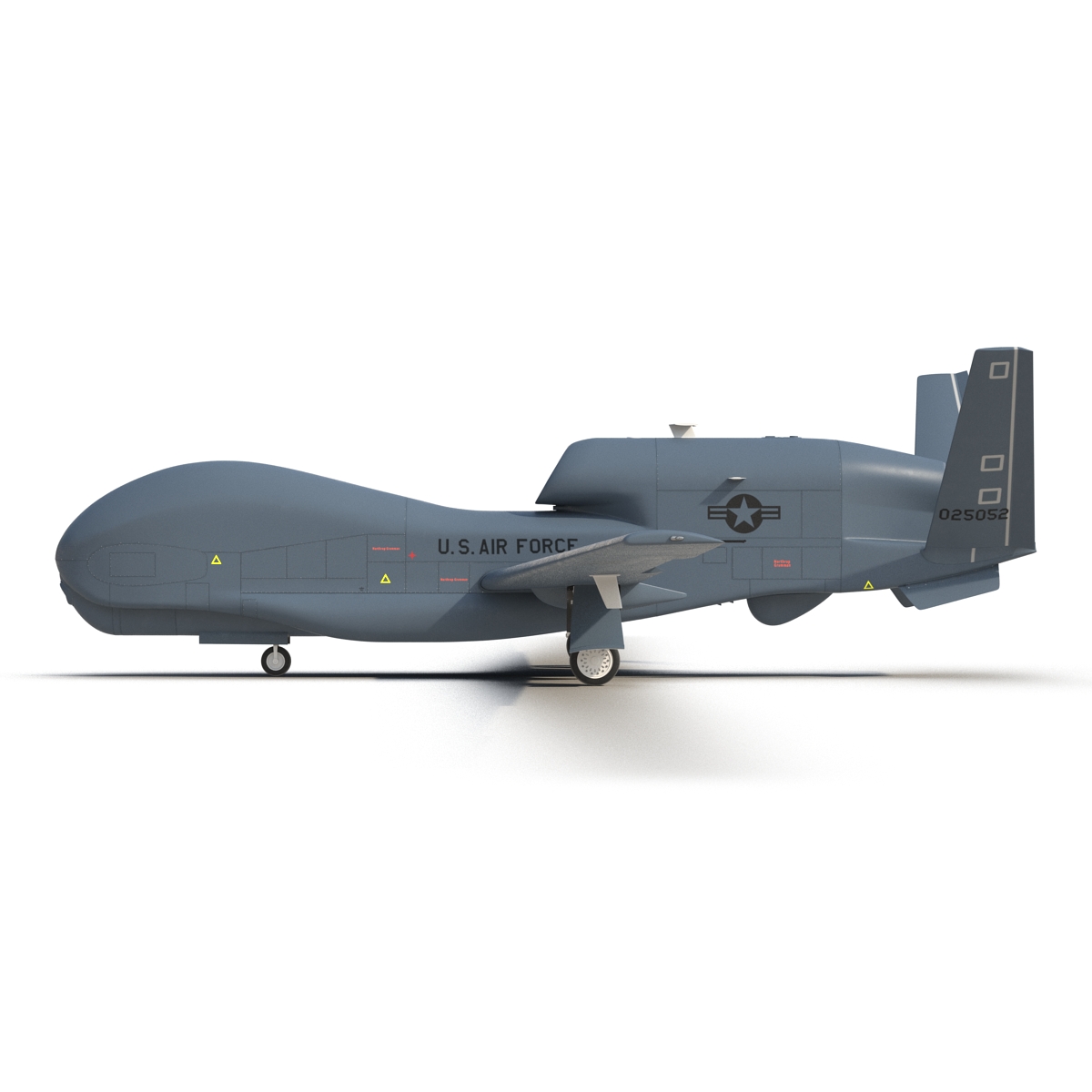 RQ 4 Global Hawk UAV Rigged 3D