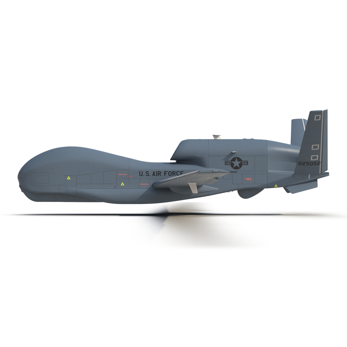 RQ 4 Global Hawk UAV Rigged 3D