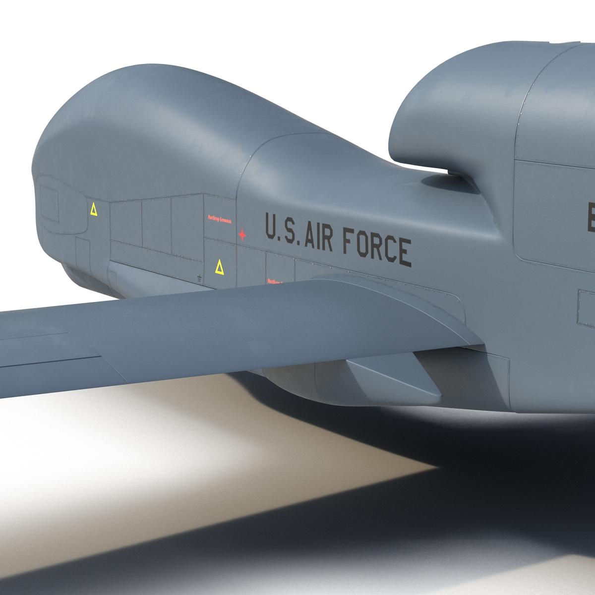 RQ 4 Global Hawk UAV Rigged 3D