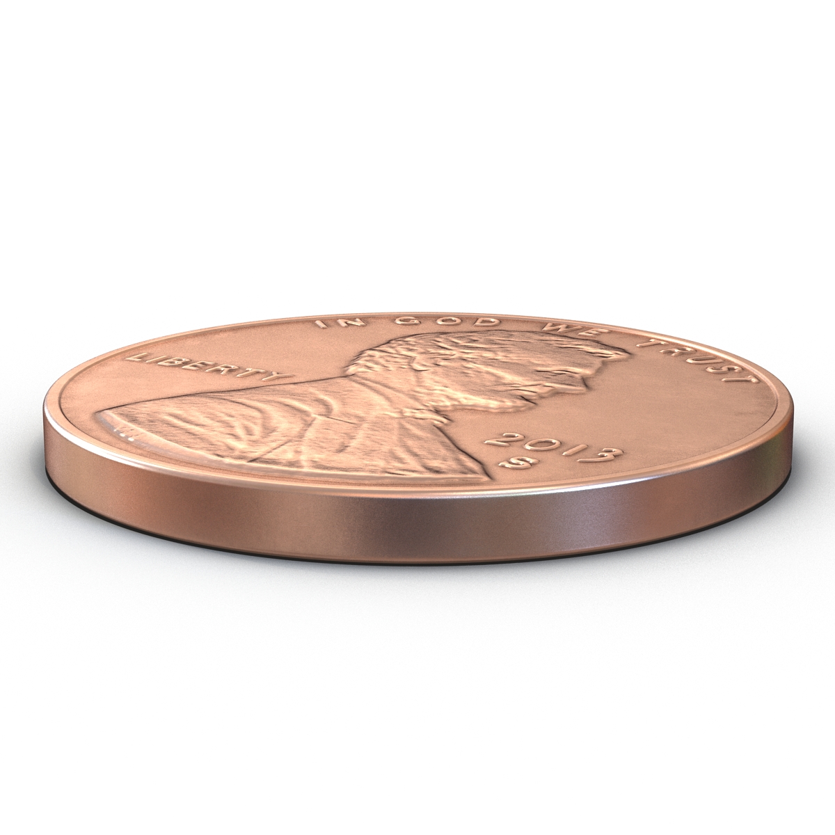 United States Coin Penny 3D model