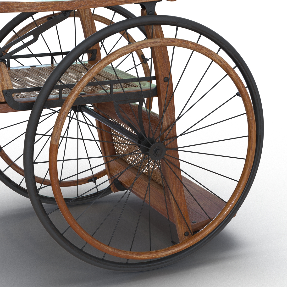 3D Vintage Wheelchair model