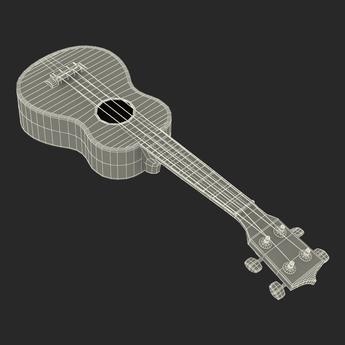 Ukulele 3D model