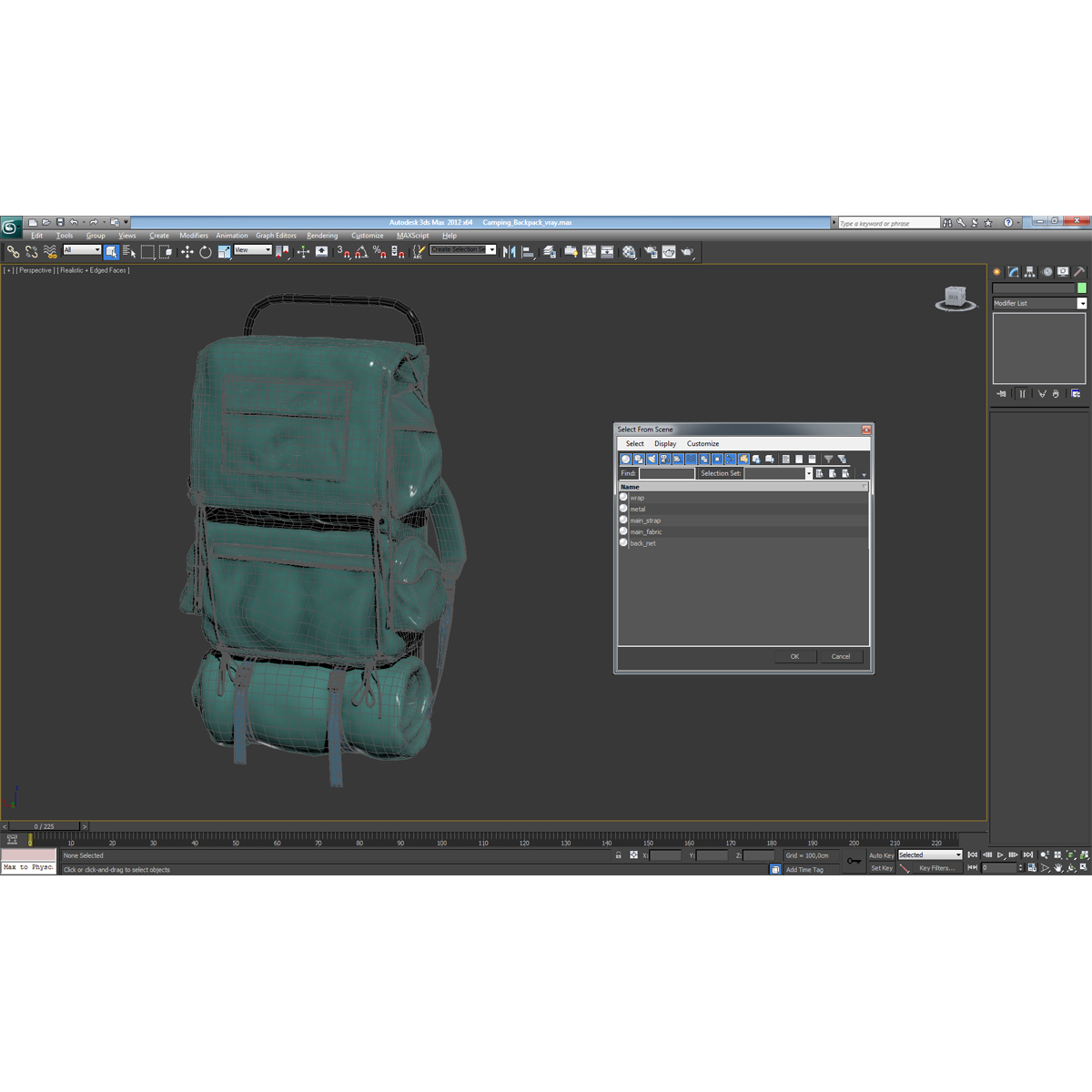 3D Camping Backpack