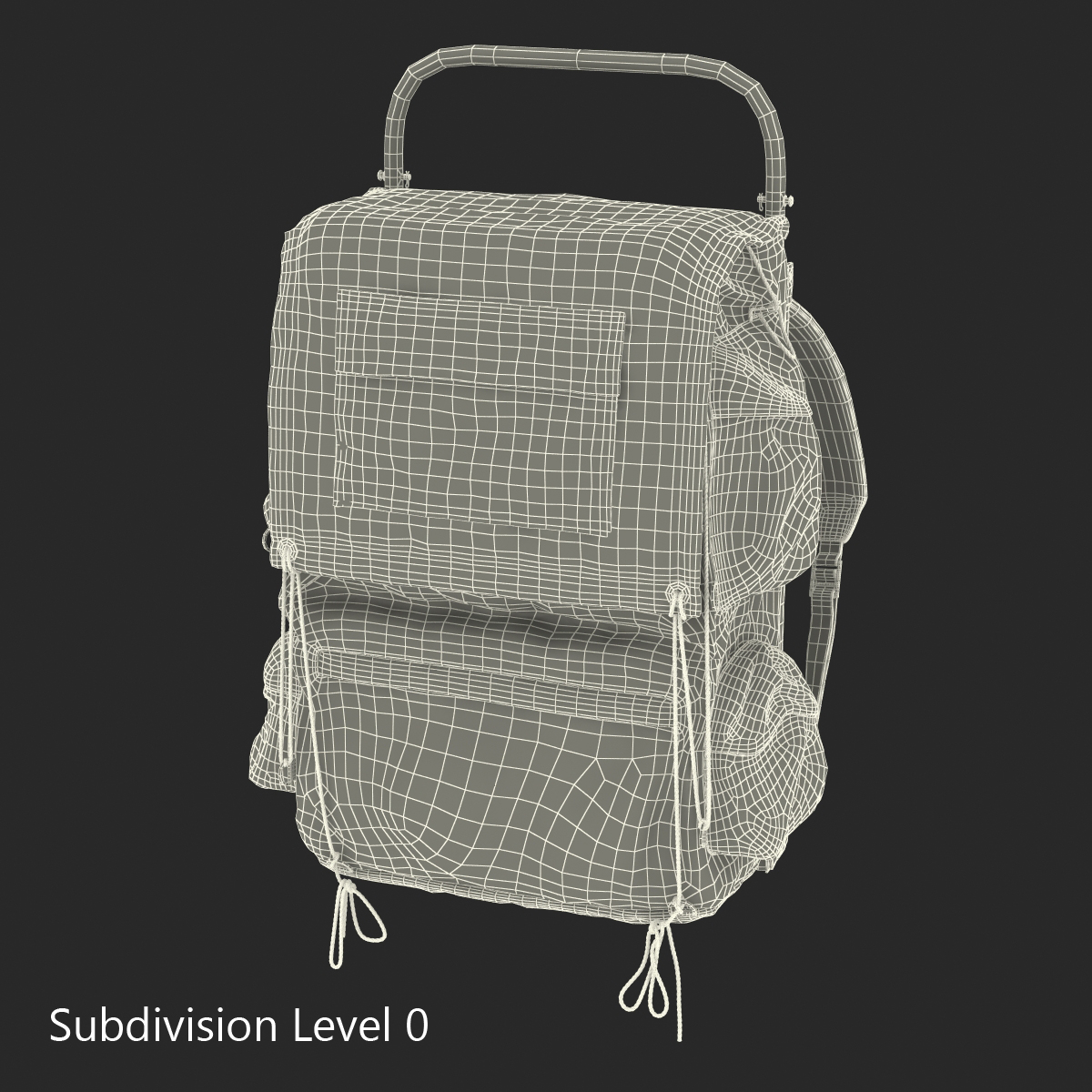 3D Camping Backpack 2 model