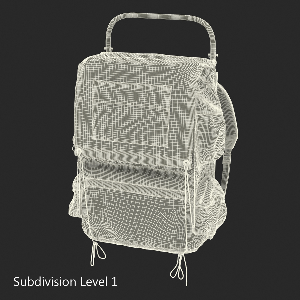 3D Camping Backpack 2 model