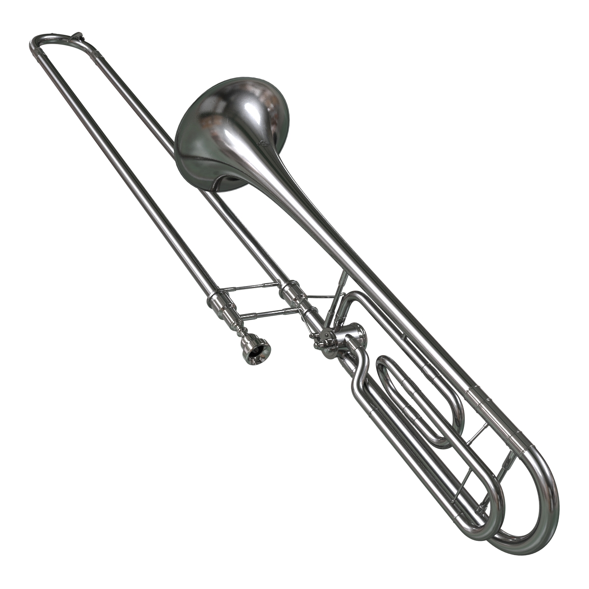 3D model Trombone Silver