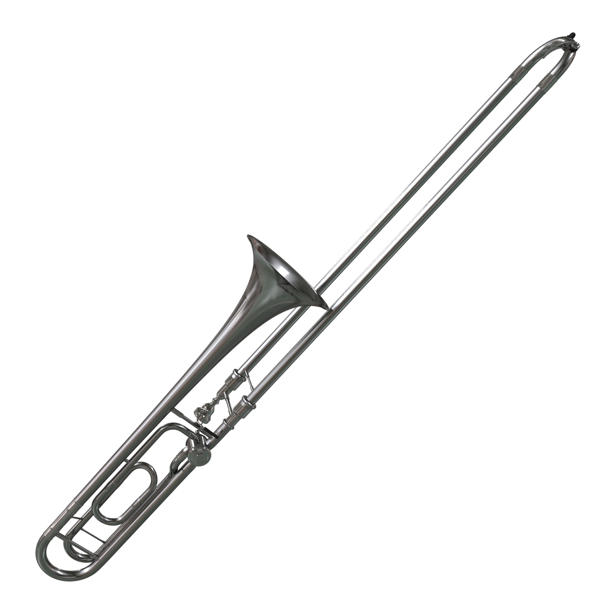 3D model Trombone Silver