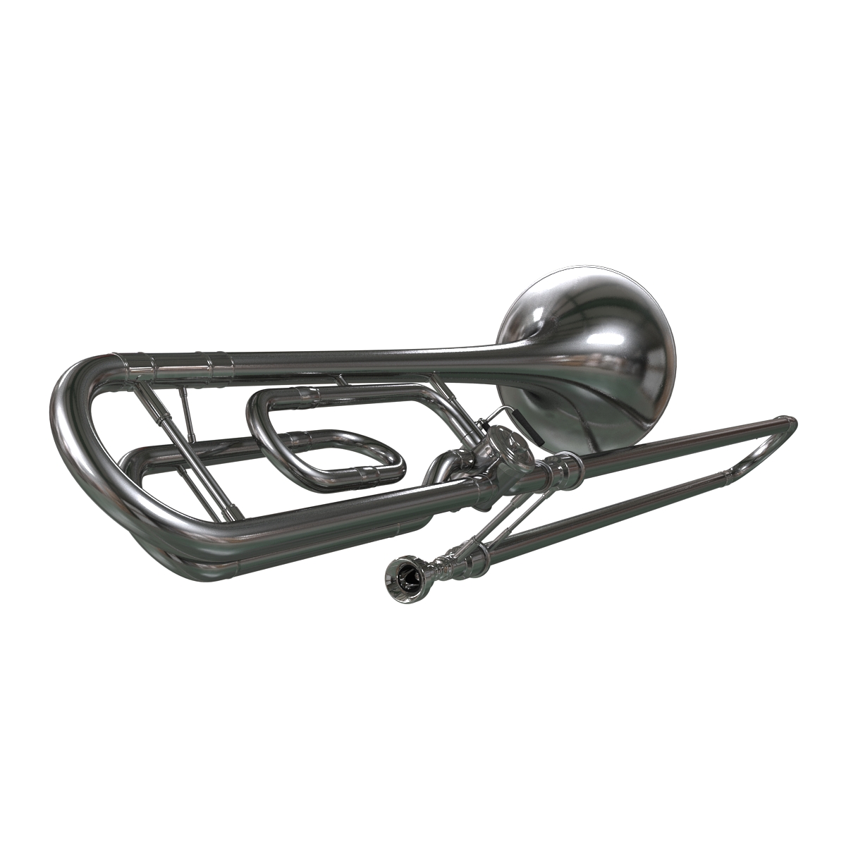 3D model Trombone Silver