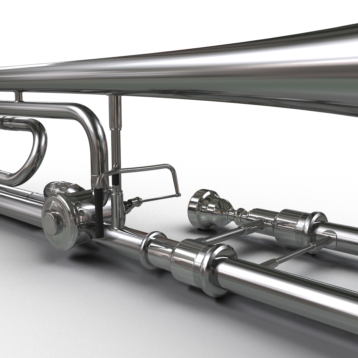 3D model Trombone Silver