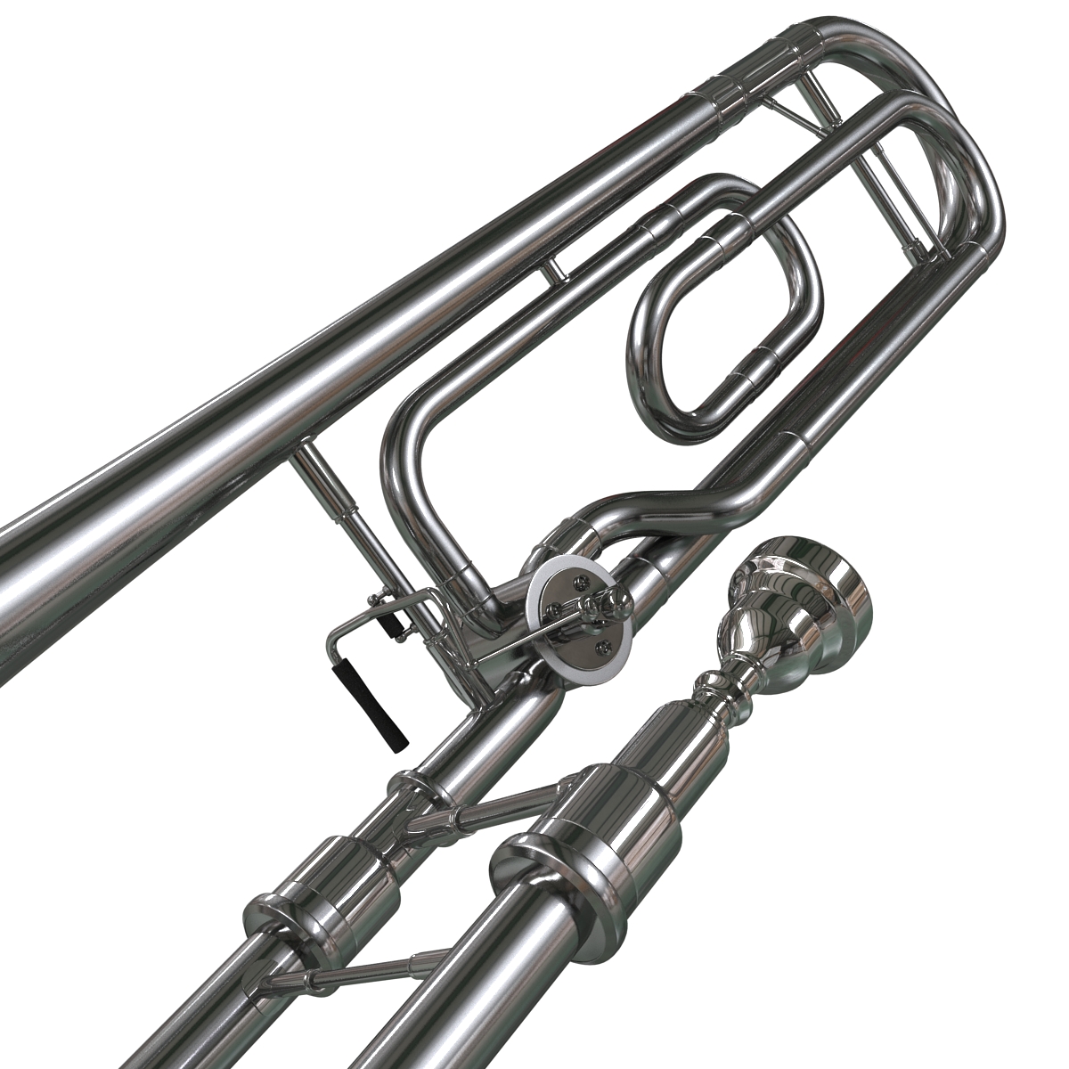 3D model Trombone Silver