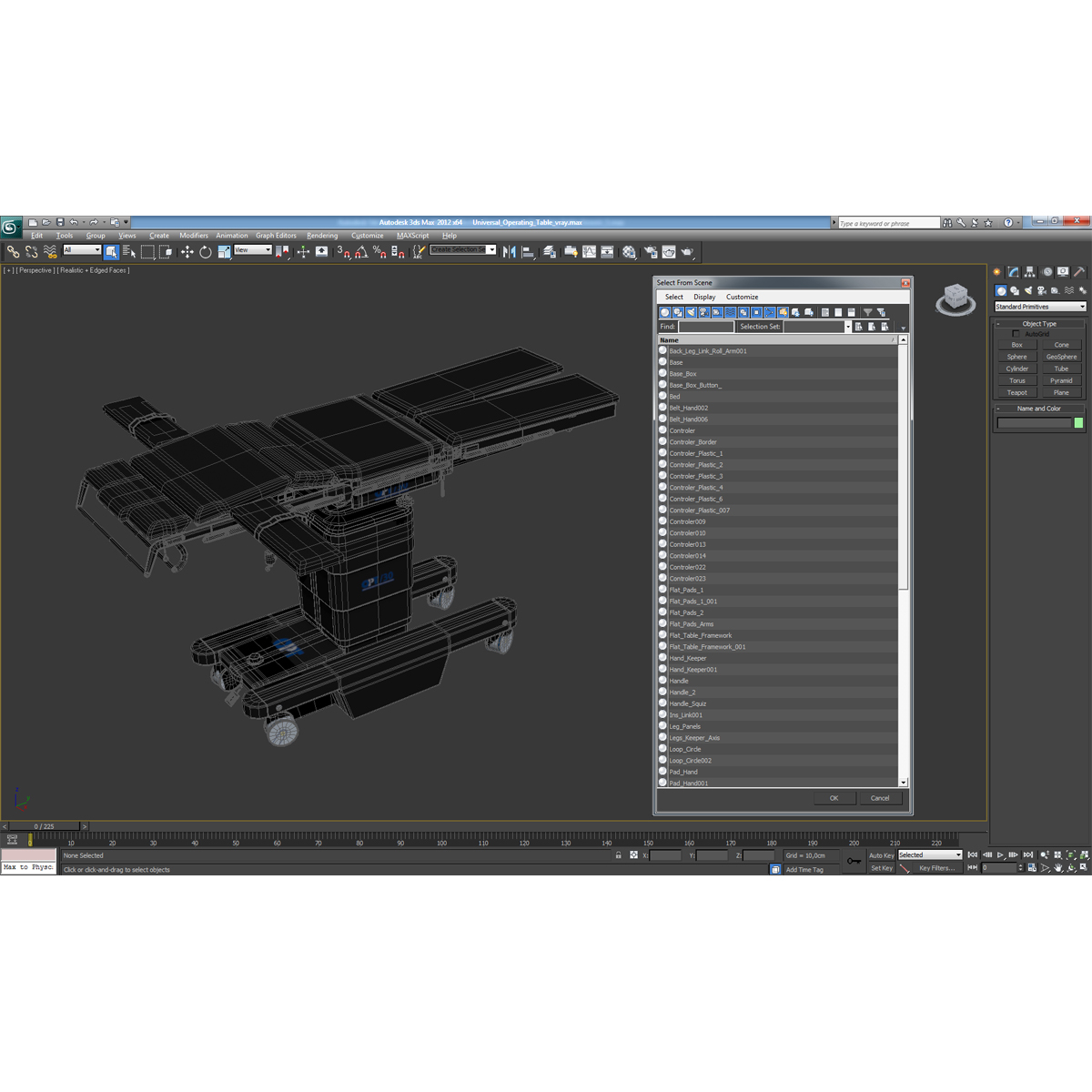 Universal Operating Table OPT 3D model