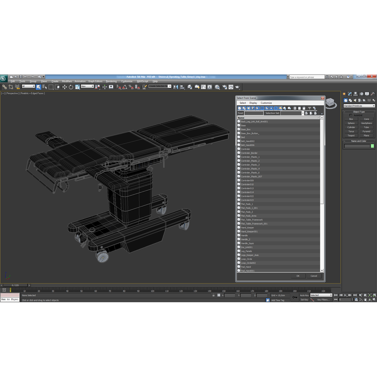 3D Universal Operating Table Generic model