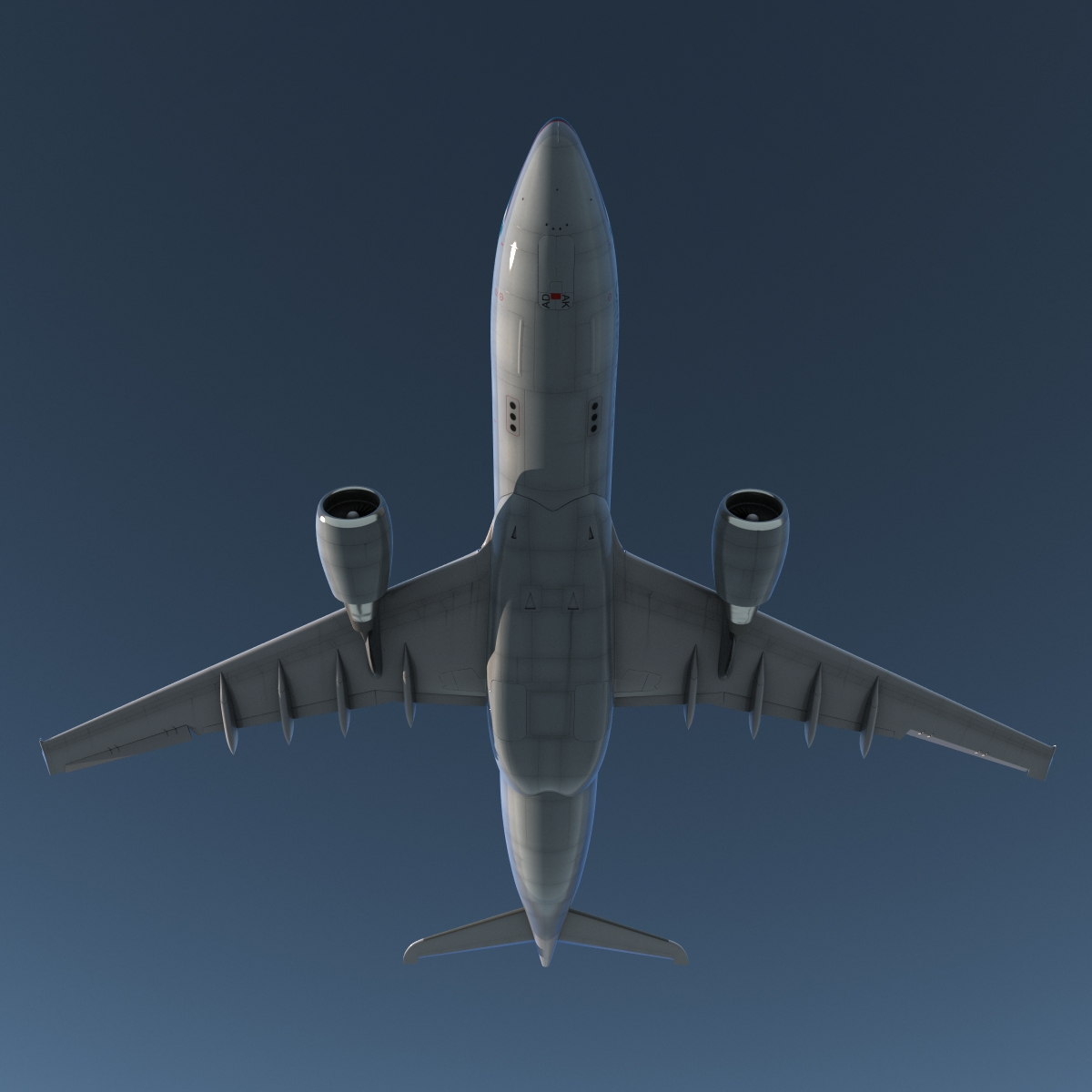 Jet Airliner Airbus A330-200 Cathay Pacfic Rigged 3D model