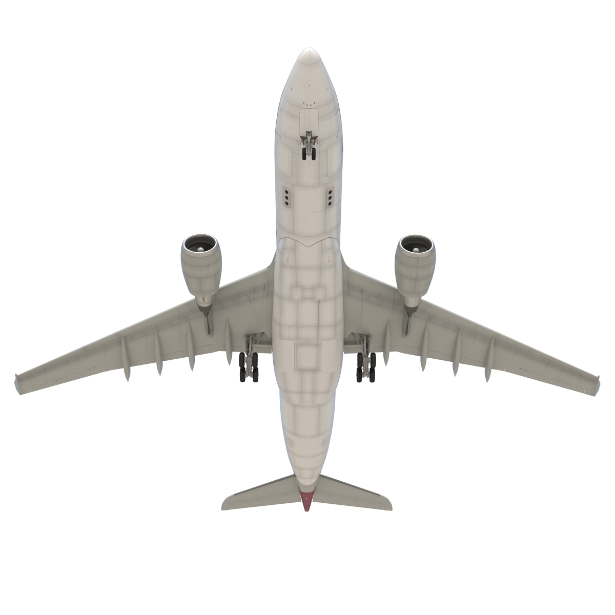 3D Jet Airliner Airbus A330-200 Qatar Rigged