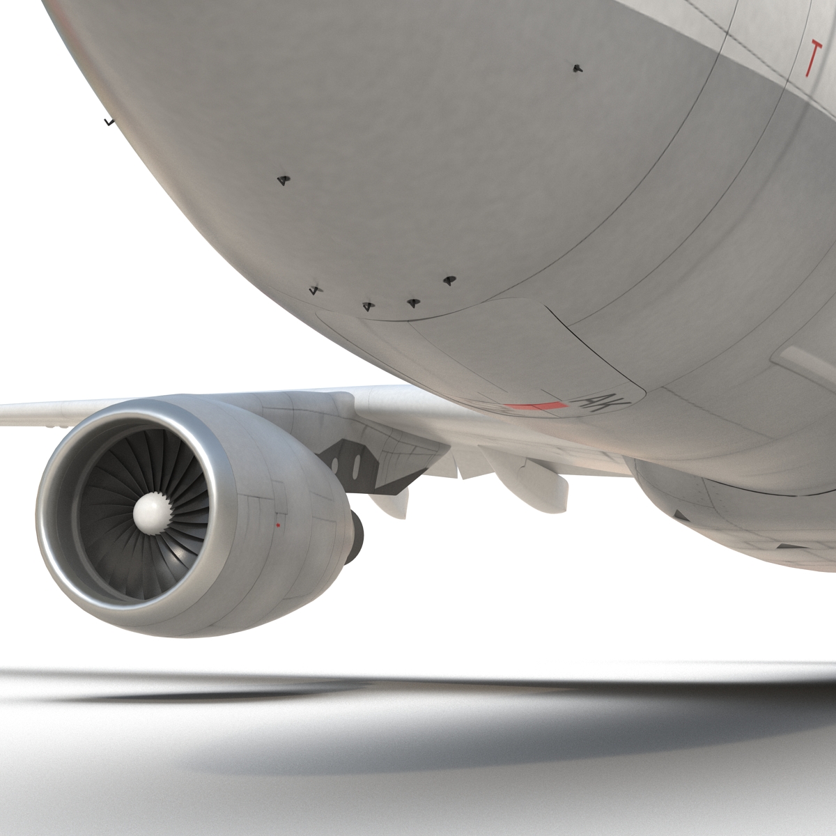 3D model Jet Airliner Airbus A330-200 Lufthansa Rigged