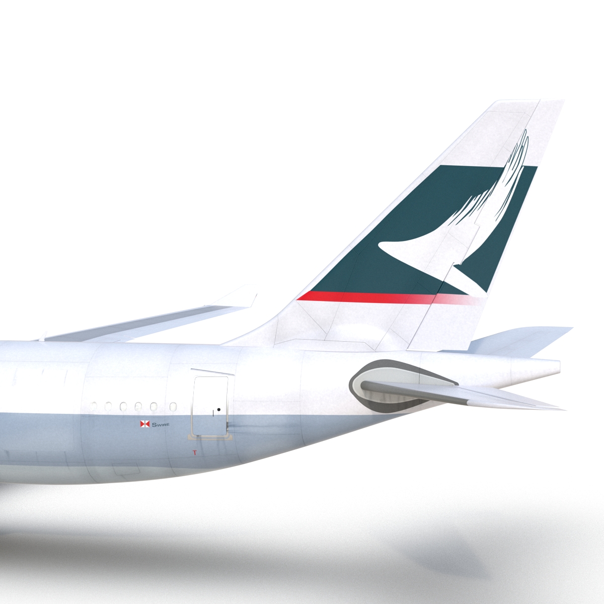 3D model Airbus A330 P2F Cathay Pacific