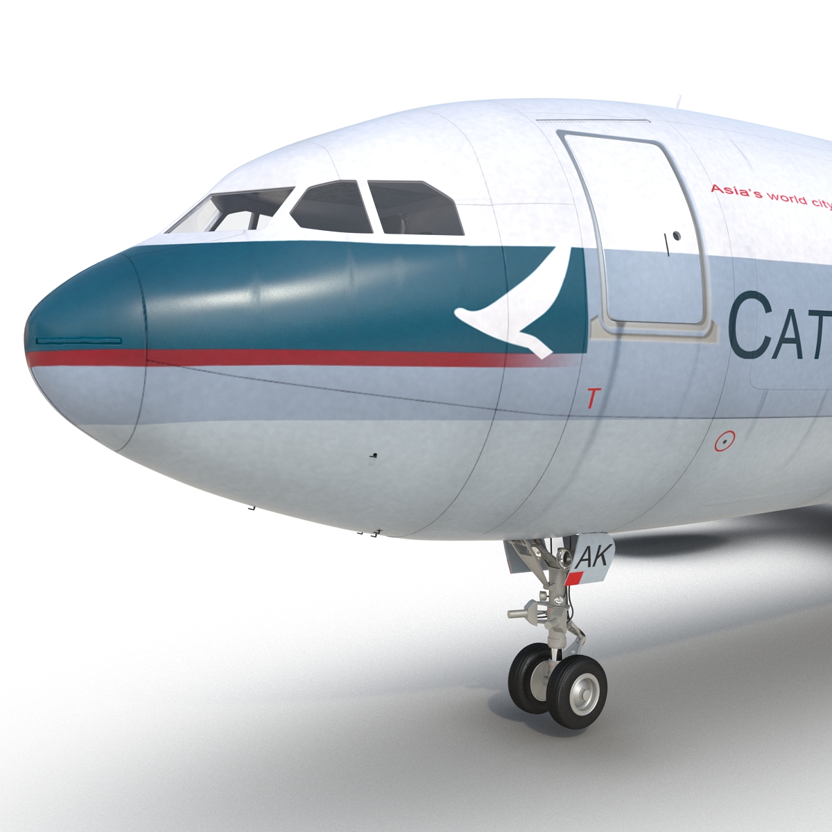 3D model Airbus A330 P2F Cathay Pacific