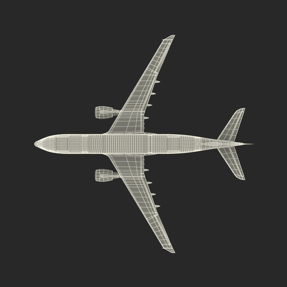 3D model Airbus A330 P2F Cathay Pacific