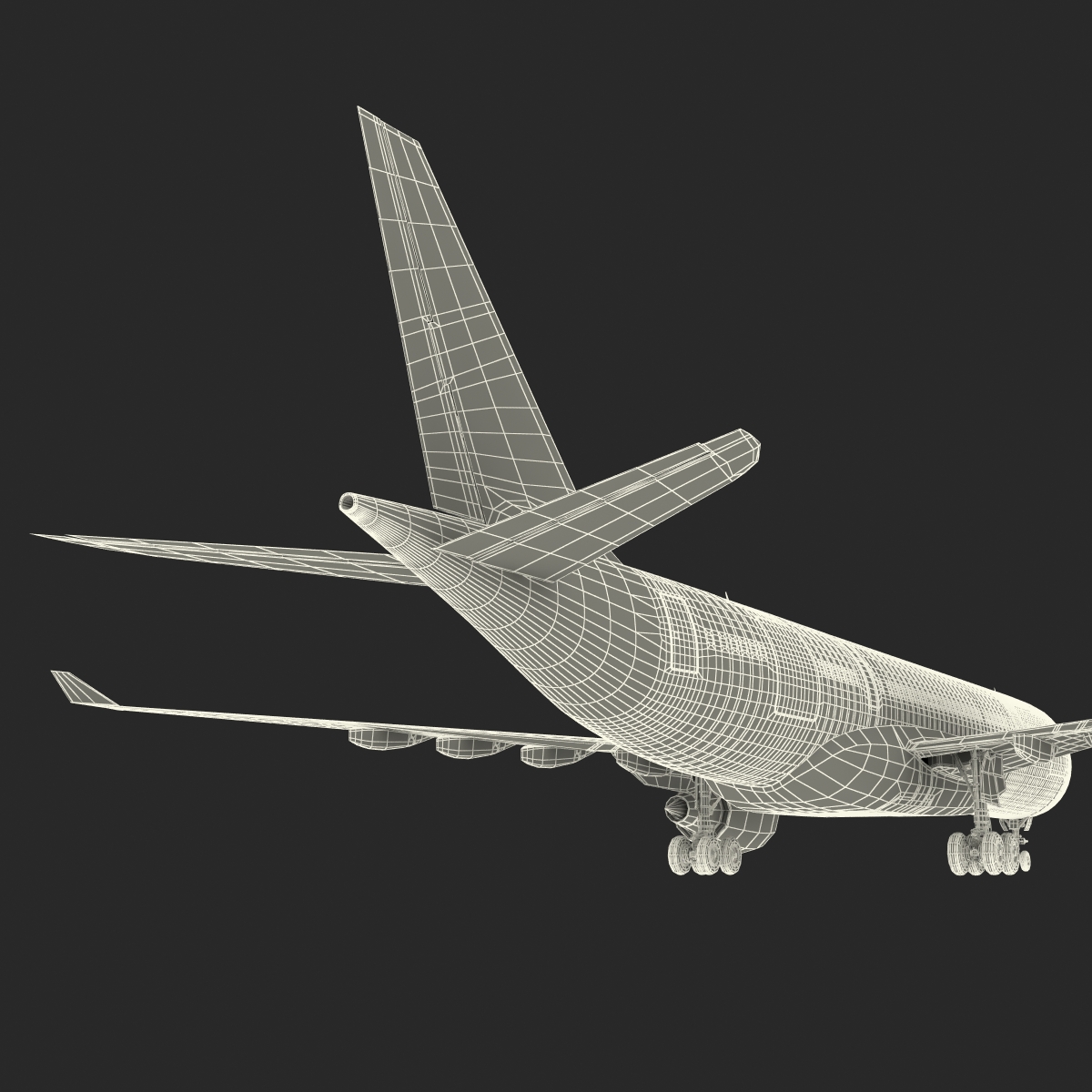 3D model Airbus A330 P2F Cathay Pacific