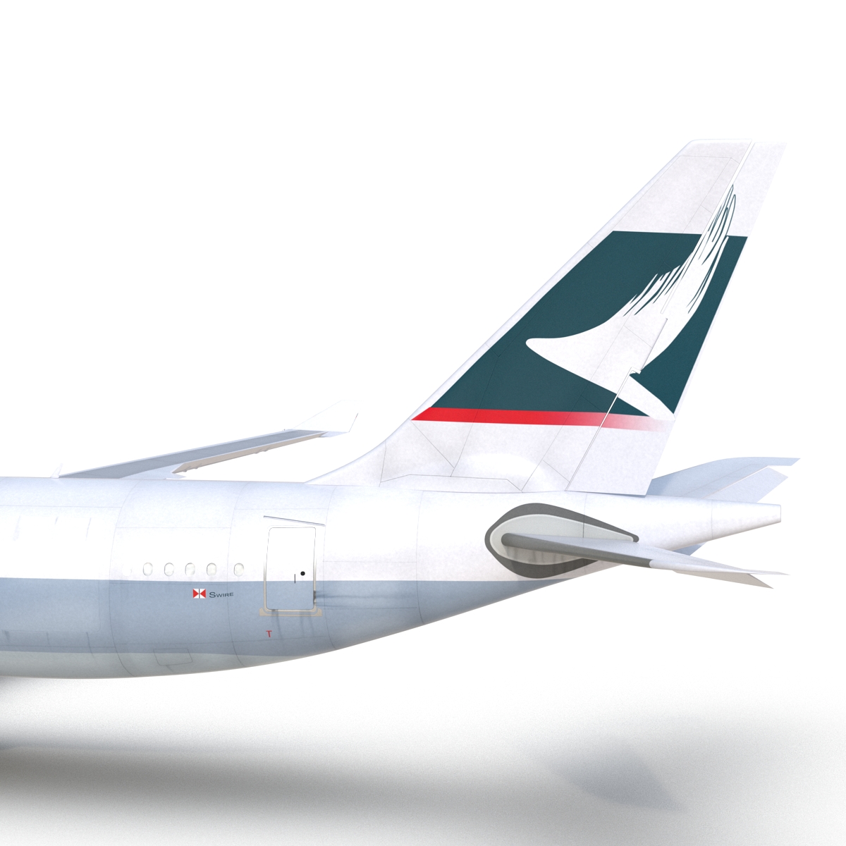 Airbus A330 P2F Cathay Pacific Rigged 3D