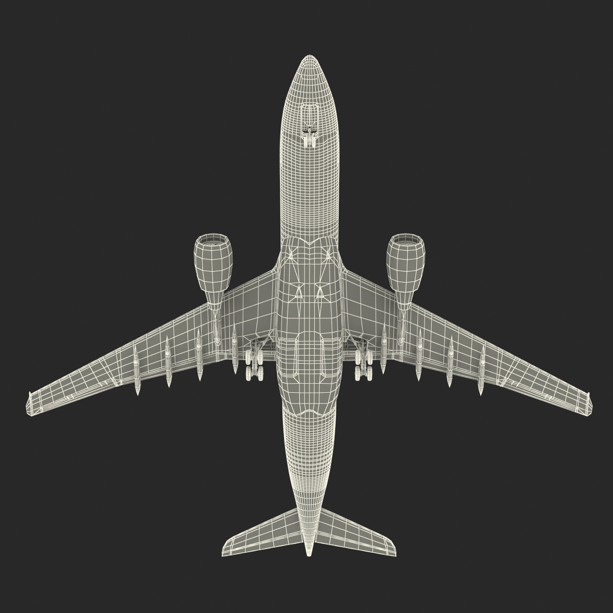 Airbus A330 P2F Cathay Pacific Rigged 3D