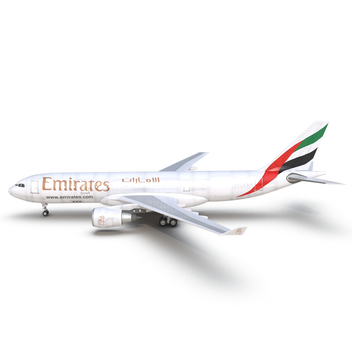 Airbus A330 P2F Emirates 3D model