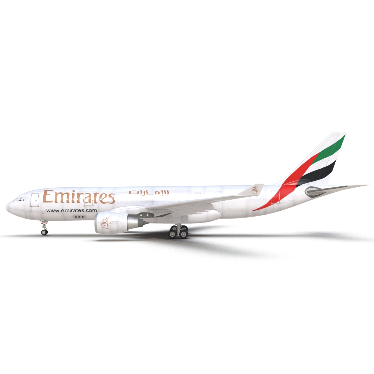 Airbus A330 P2F Emirates 3D model