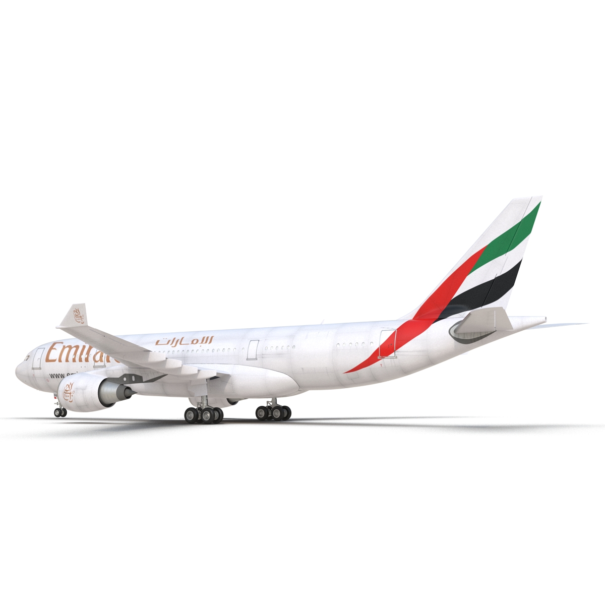 Airbus A330 P2F Emirates 3D model