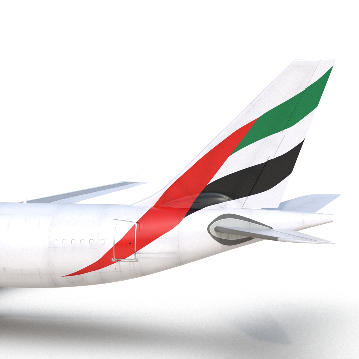 Airbus A330 P2F Emirates 3D model