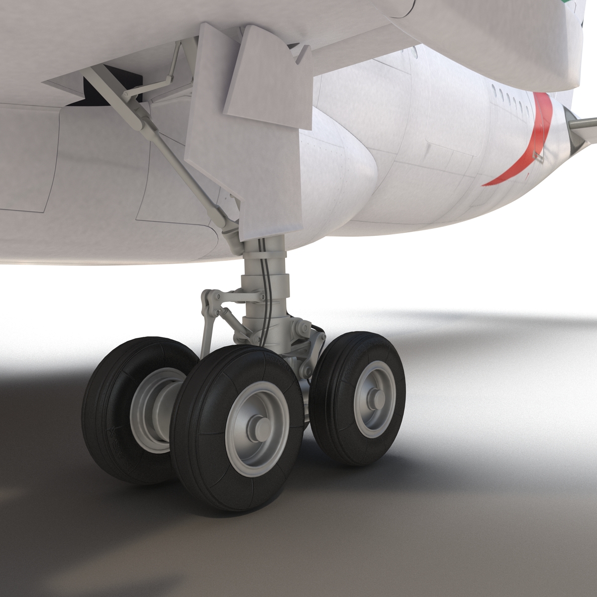 Airbus A330 P2F Emirates 3D model