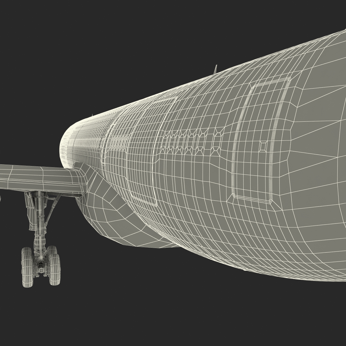 Airbus A330 P2F Emirates 3D model