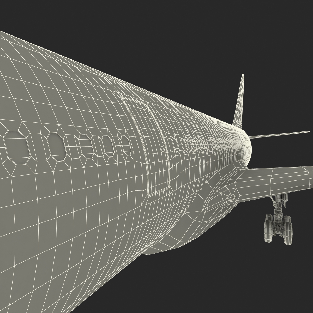 Airbus A330 P2F Emirates 3D model