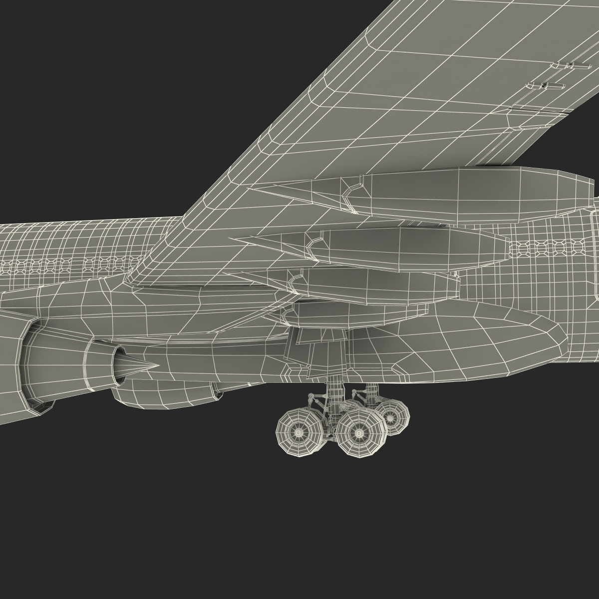 3D Airbus A330 P2F Emirates Rigged