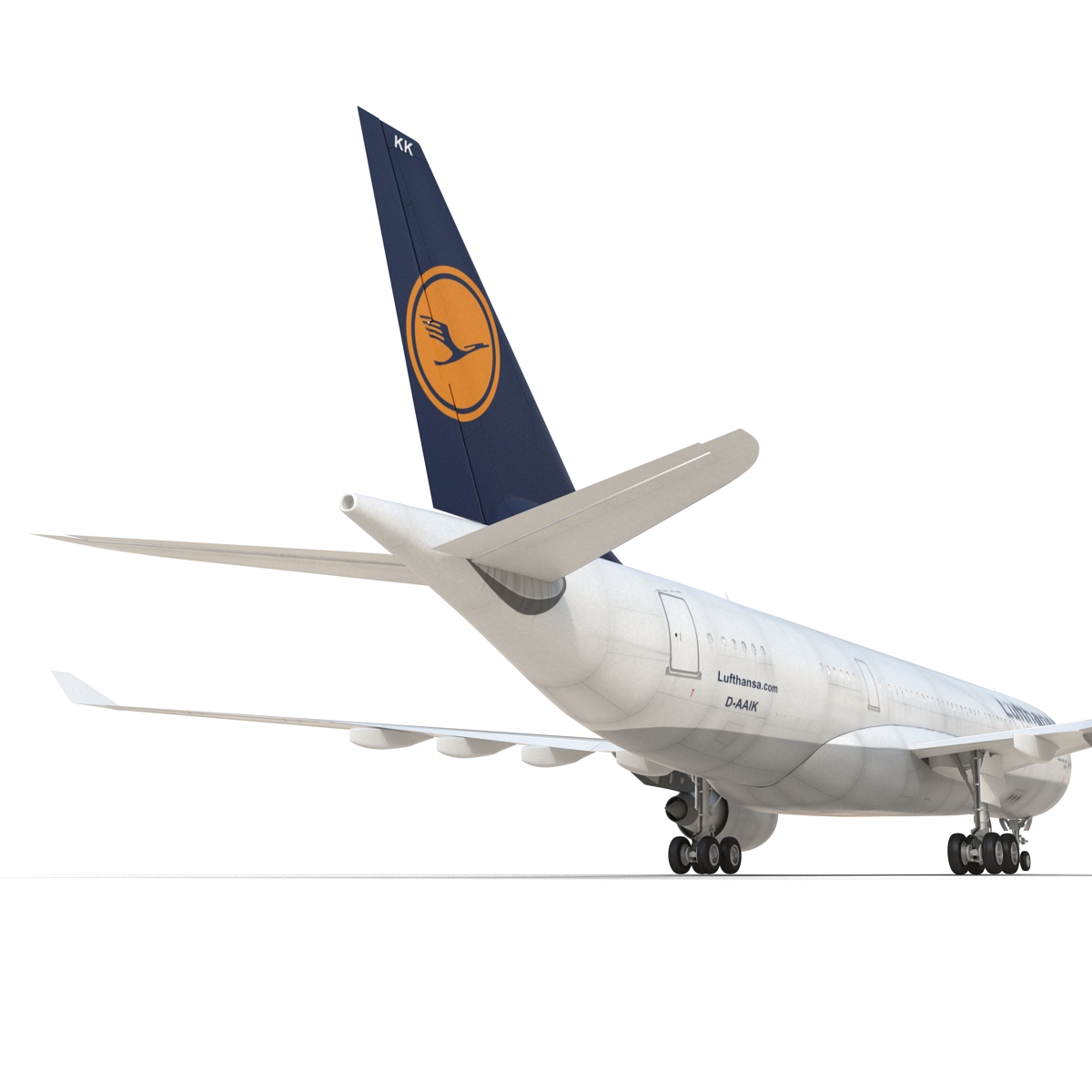 3D model Airbus A330 P2F Lufthansa