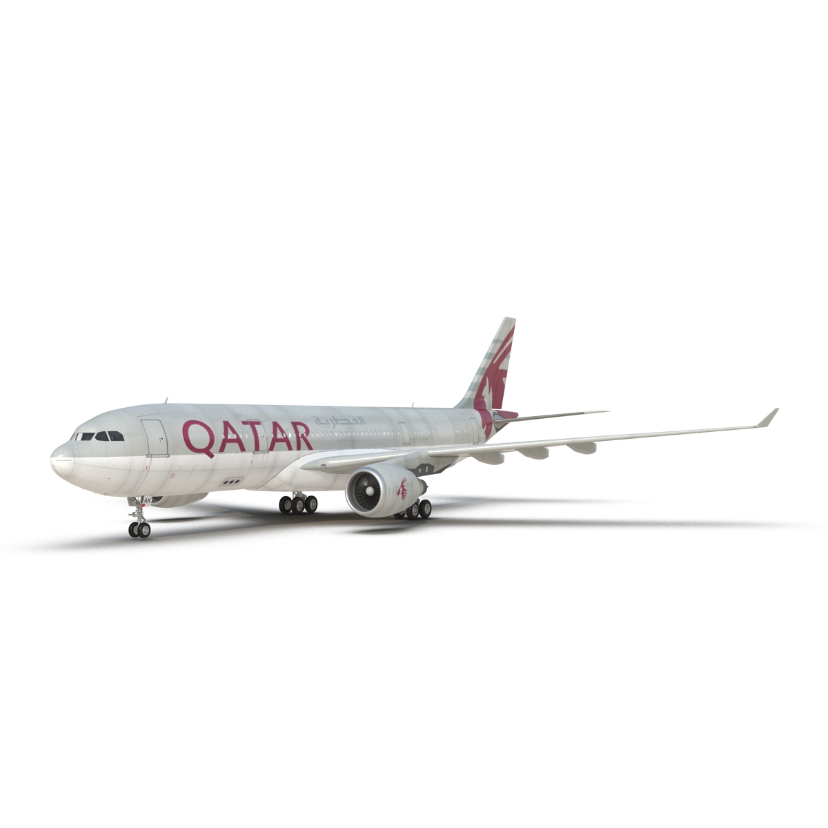 3D Airbus A330 P2F Qatar