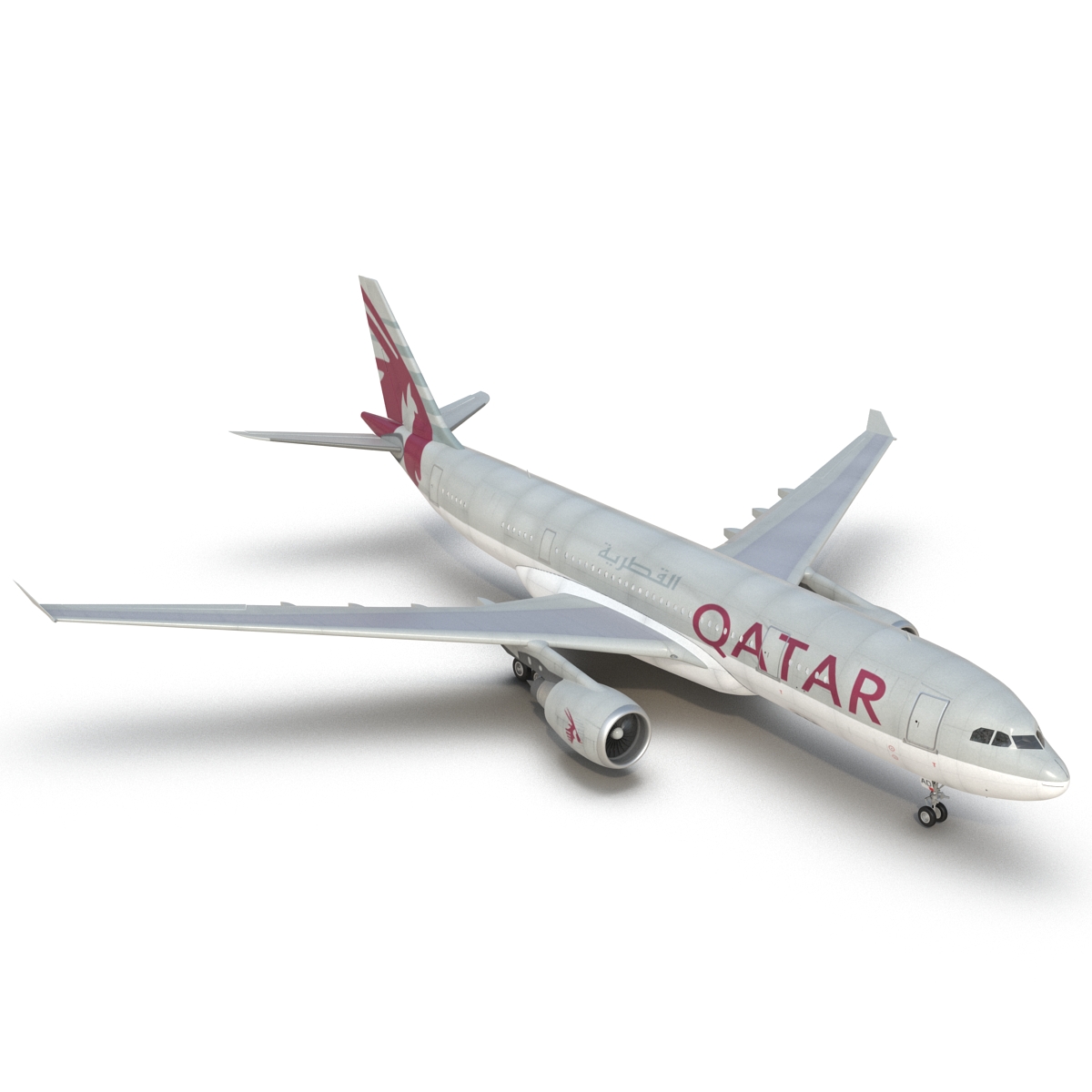 3D Airbus A330 P2F Qatar