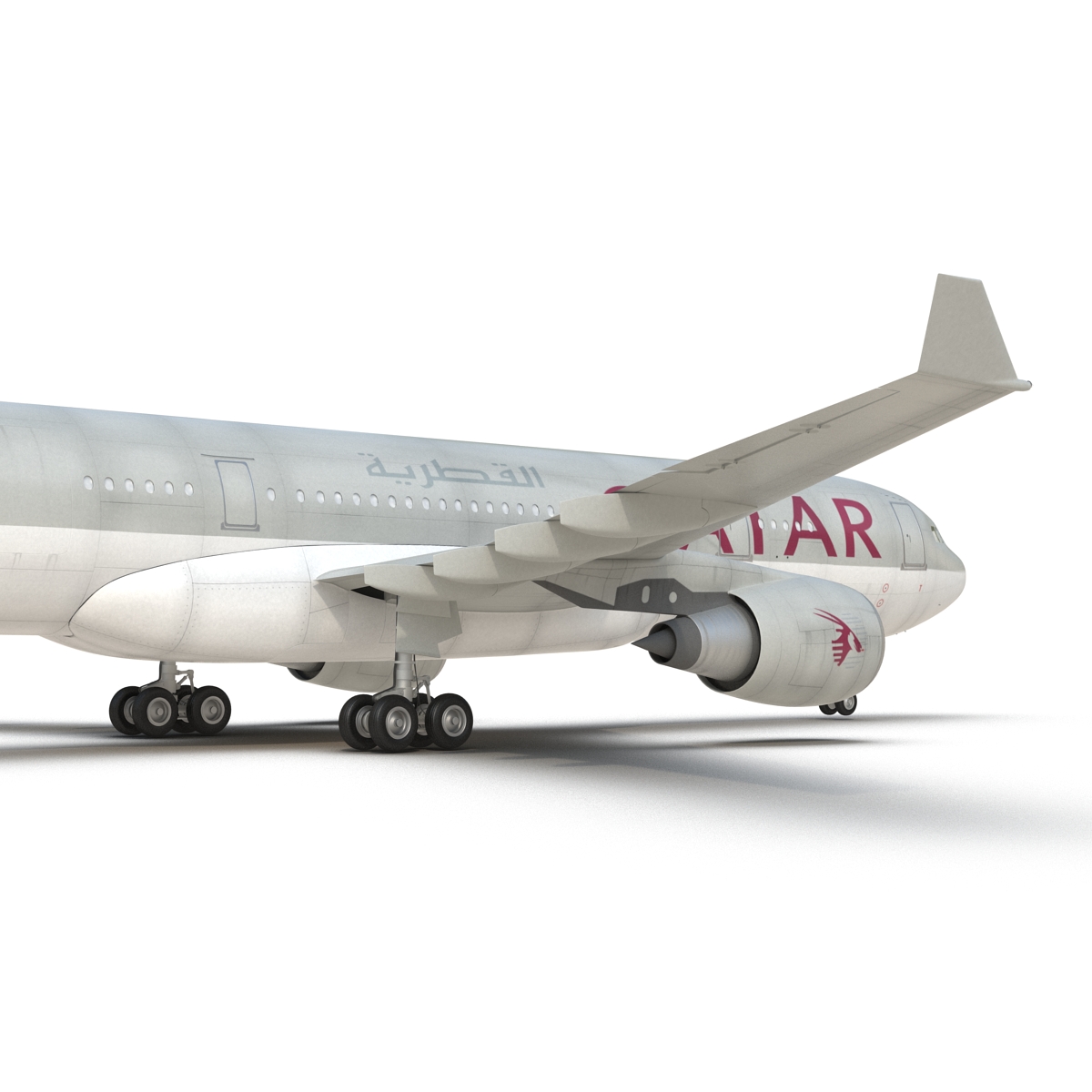 3D Airbus A330 P2F Qatar