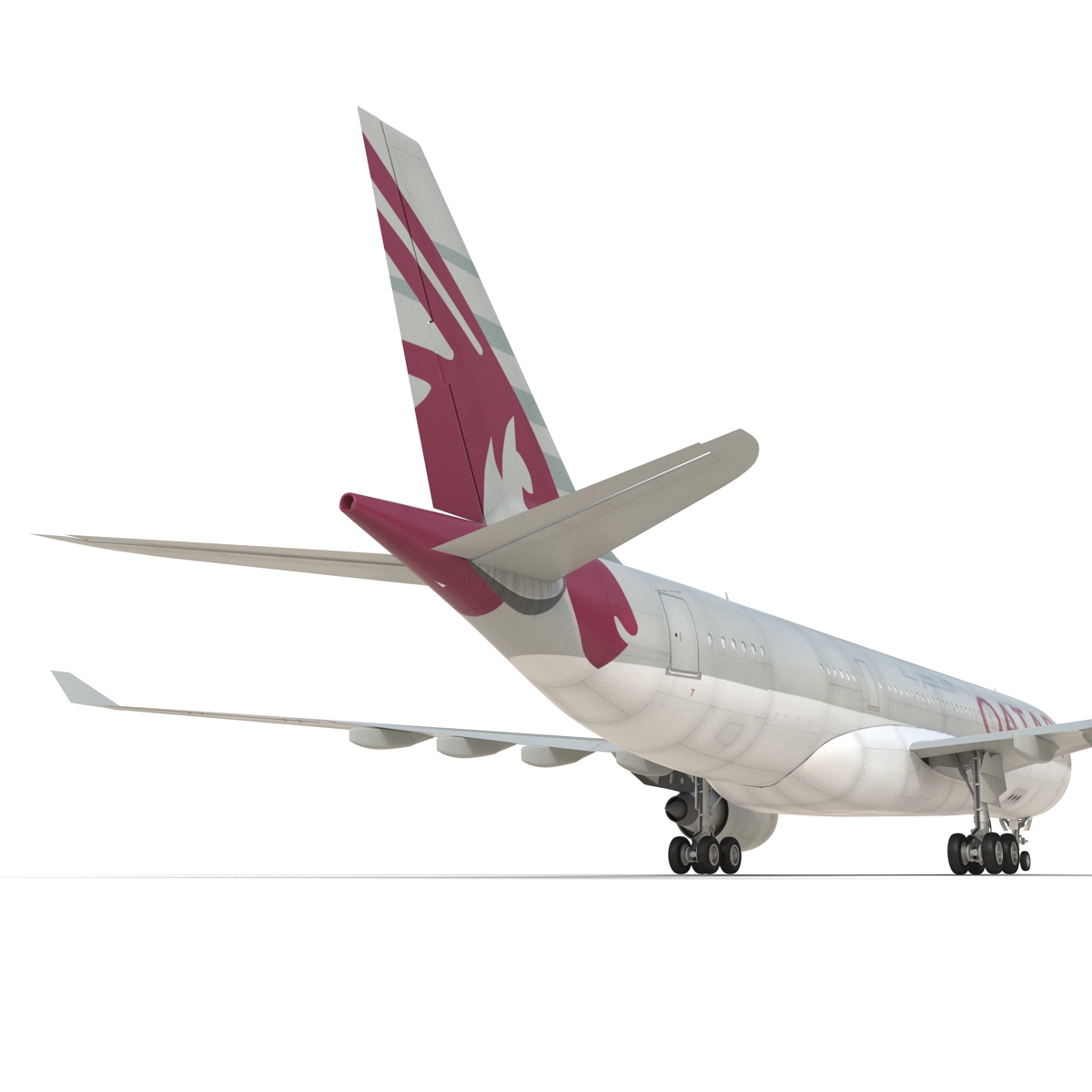 3D Airbus A330 P2F Qatar