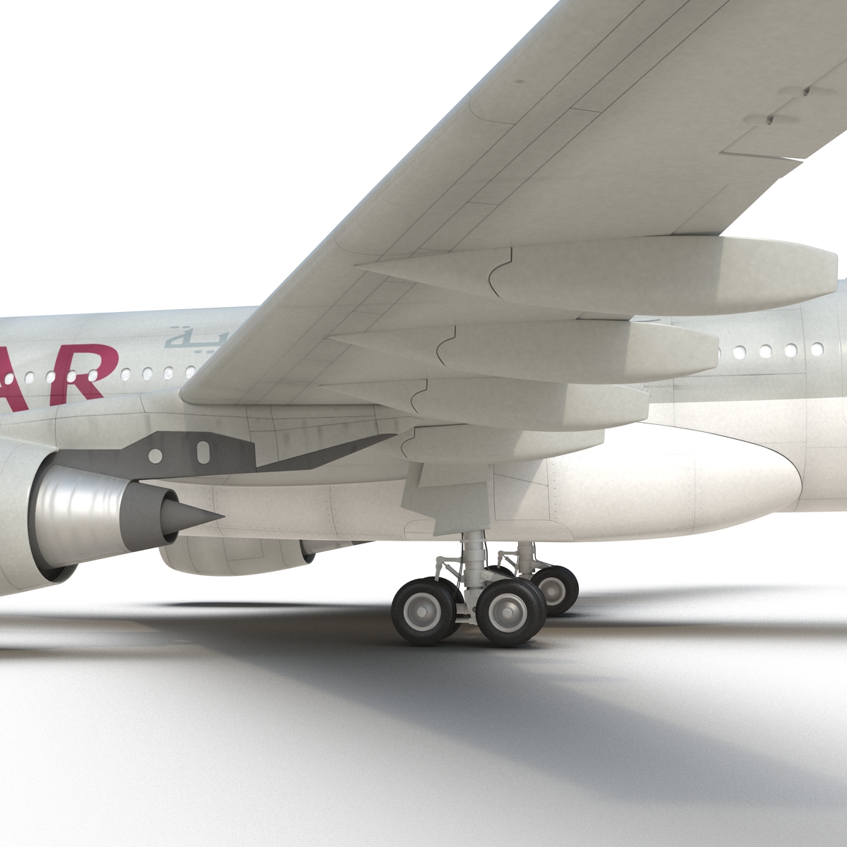 3D Airbus A330 P2F Qatar