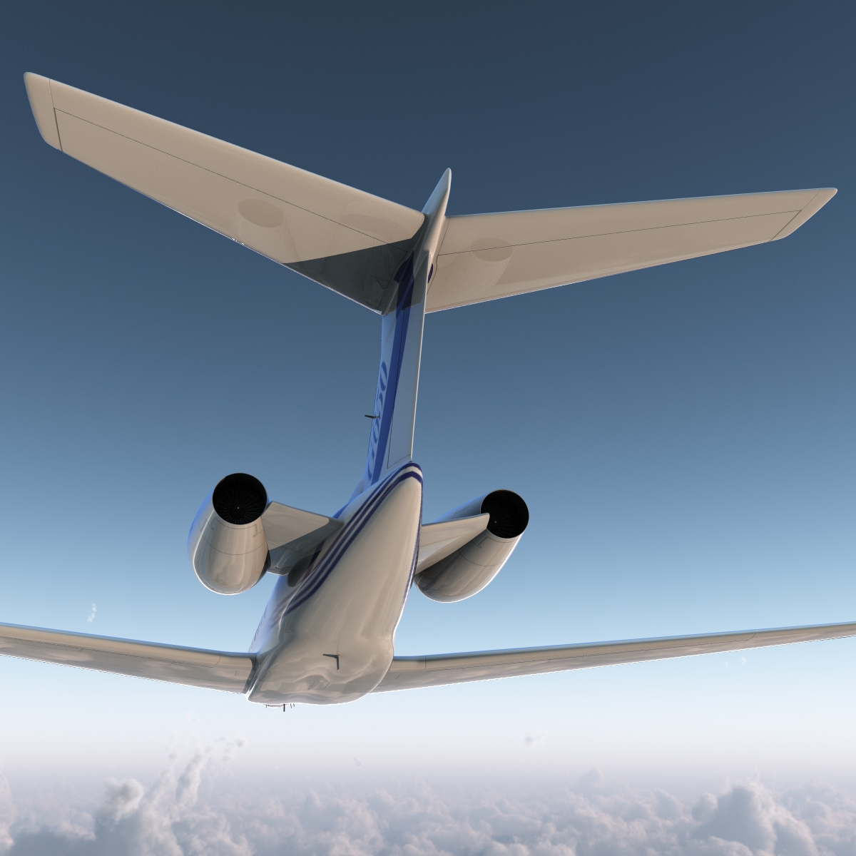 Gulfstream G650 Rigged 2 3D model